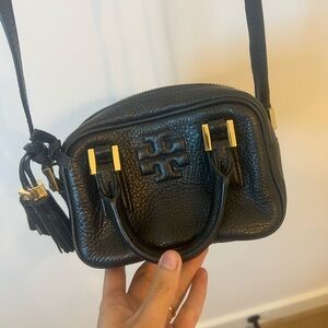 Black Leather Crossbody Bag